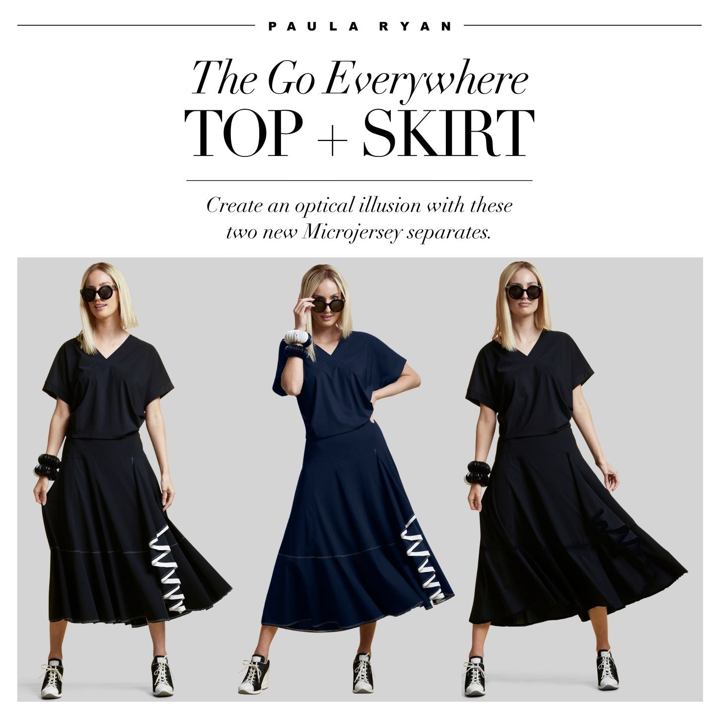 Create a dress with this PAULA RYAN top + skirt