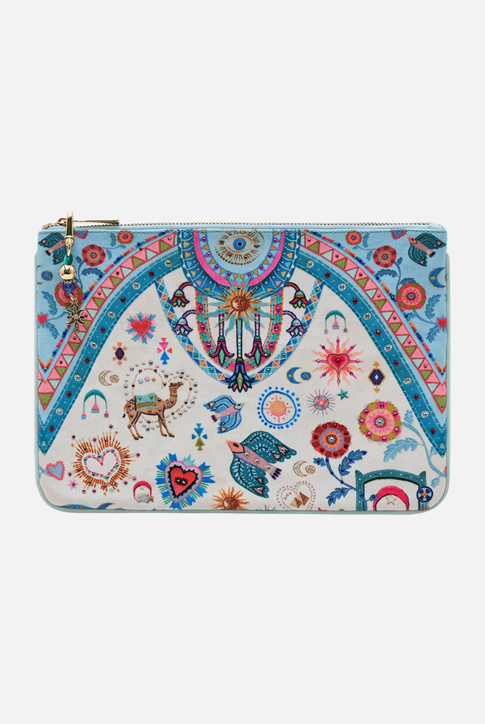 CAMILLA Small Canvas Clutch - Magpie Style