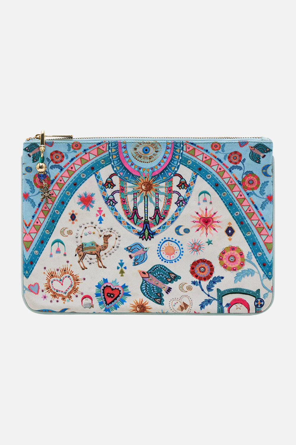 CAMILLA Small Canvas Clutch - Magpie Style