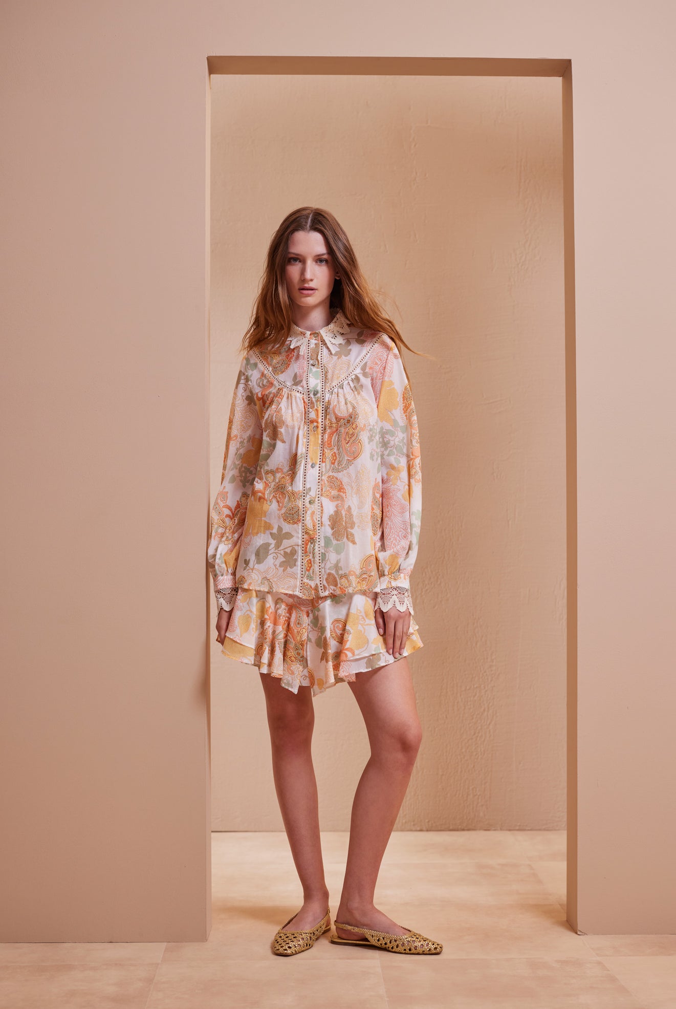 DEVOTION TWINS - Loylieta Shirt Melon - Magpie Style