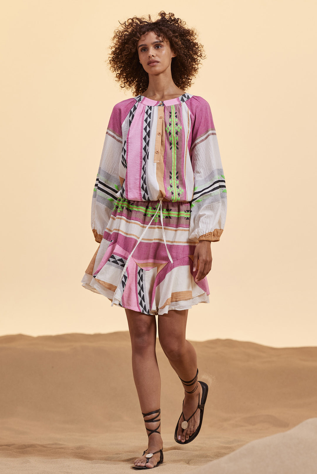 DEVOTION TWINS Natalia Skirt - Pink/Green - Magpie Style