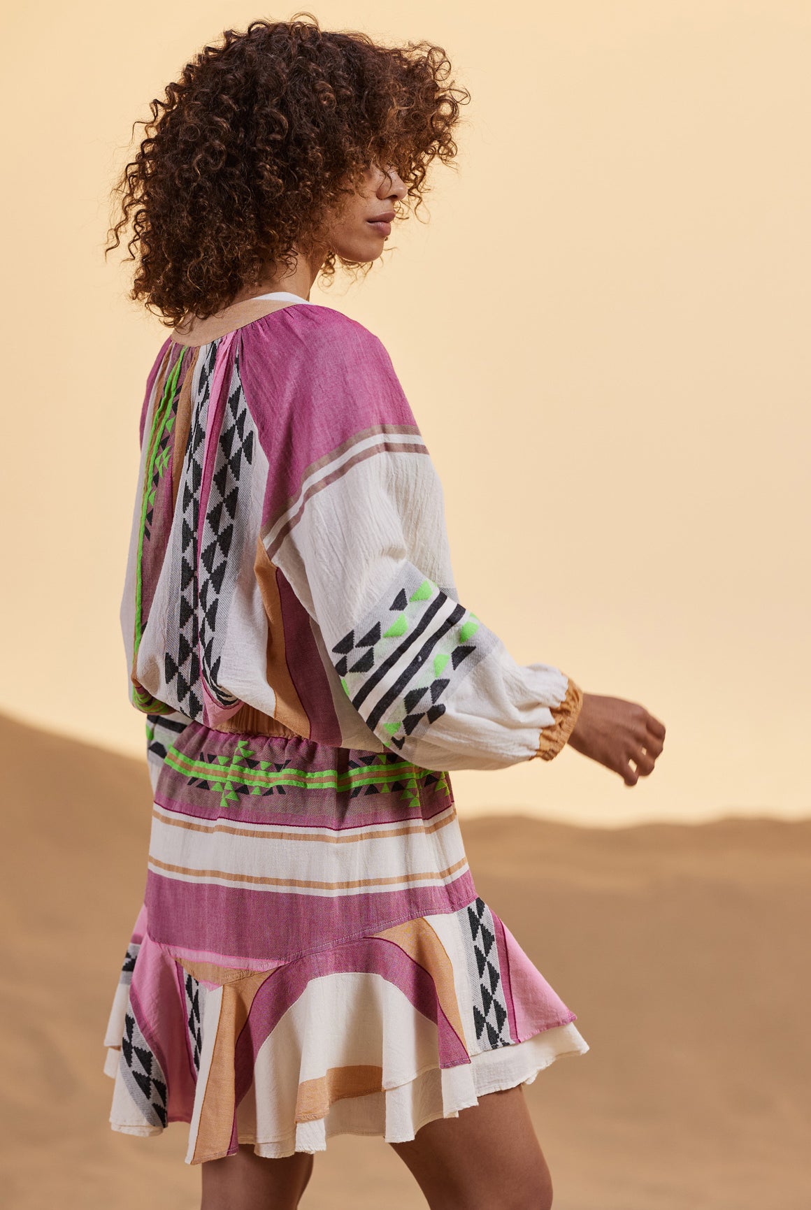 DEVOTION TWINS Natalia Skirt - Pink/Green - Magpie Style