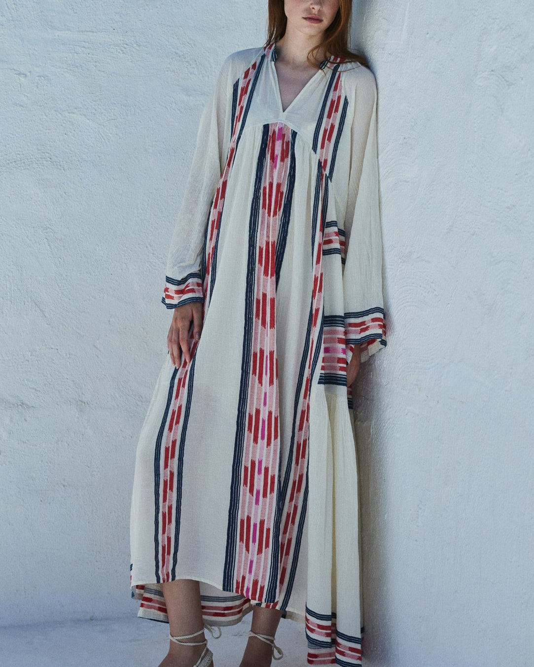 DEVOTION TWINS Power Long Dress - Navy/Red - Magpie Style