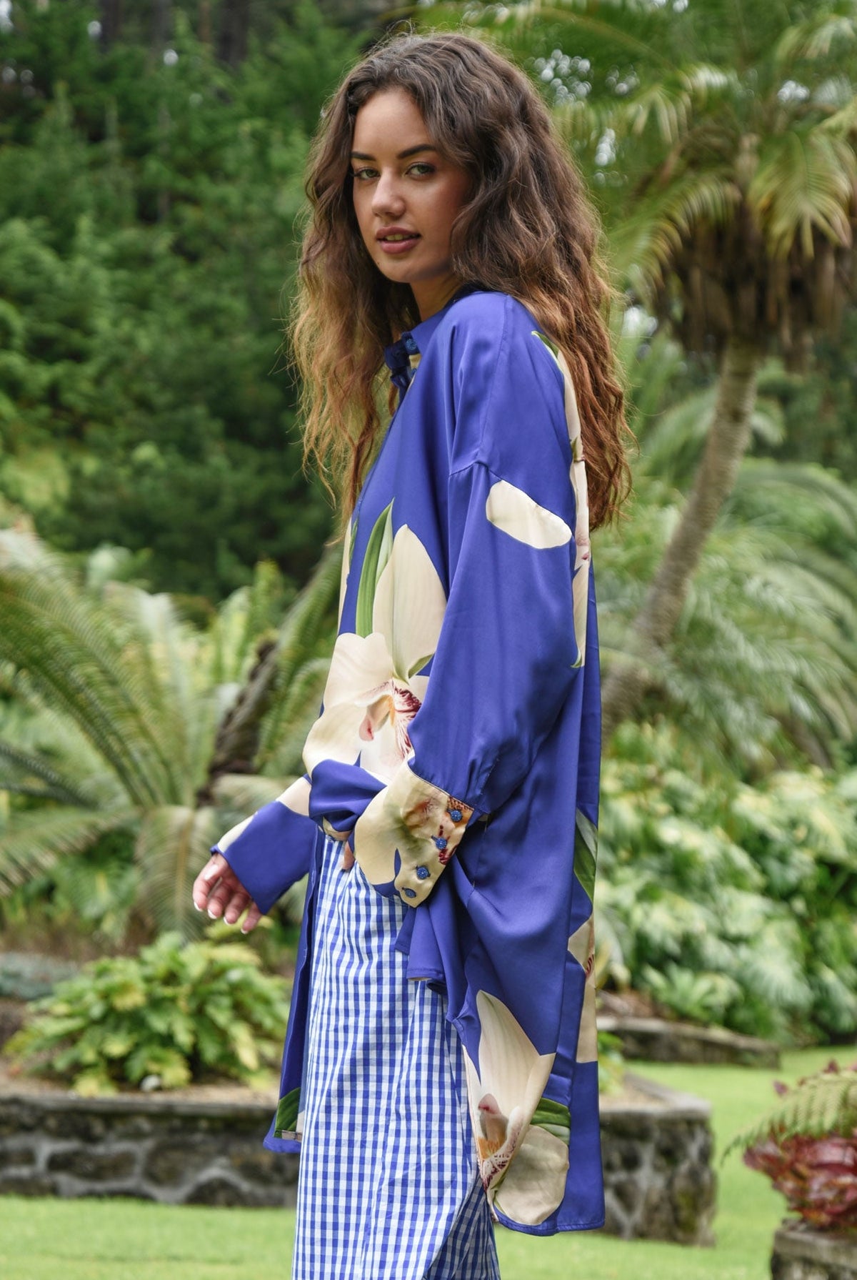 CURATE Something Borrowed Shirt - Blue Orchid