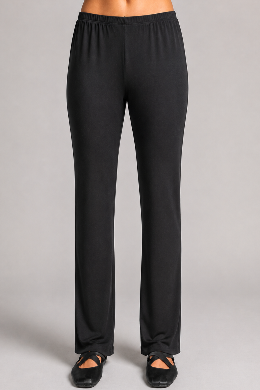 PAULA RYAN Narrow Leg Sleep Pants - Cashmere Modal Black - Paula Ryan
