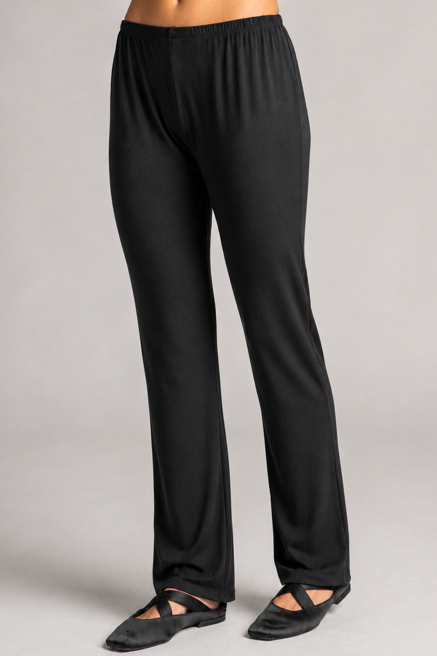 PAULA RYAN Narrow Leg Sleep Pants - Cashmere Modal Black - Paula Ryan
