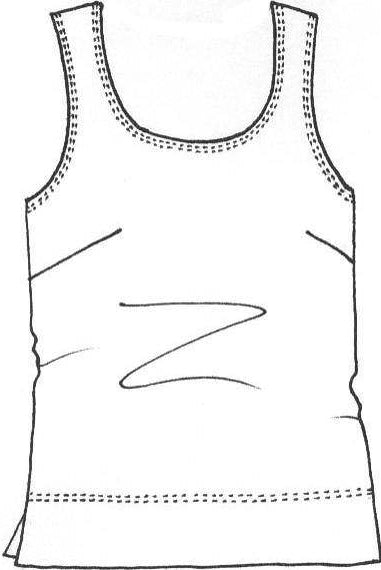 PAULA RYAN Easy Fit Scoop Neck Singlet Microjersey - Black - Paula Ryan