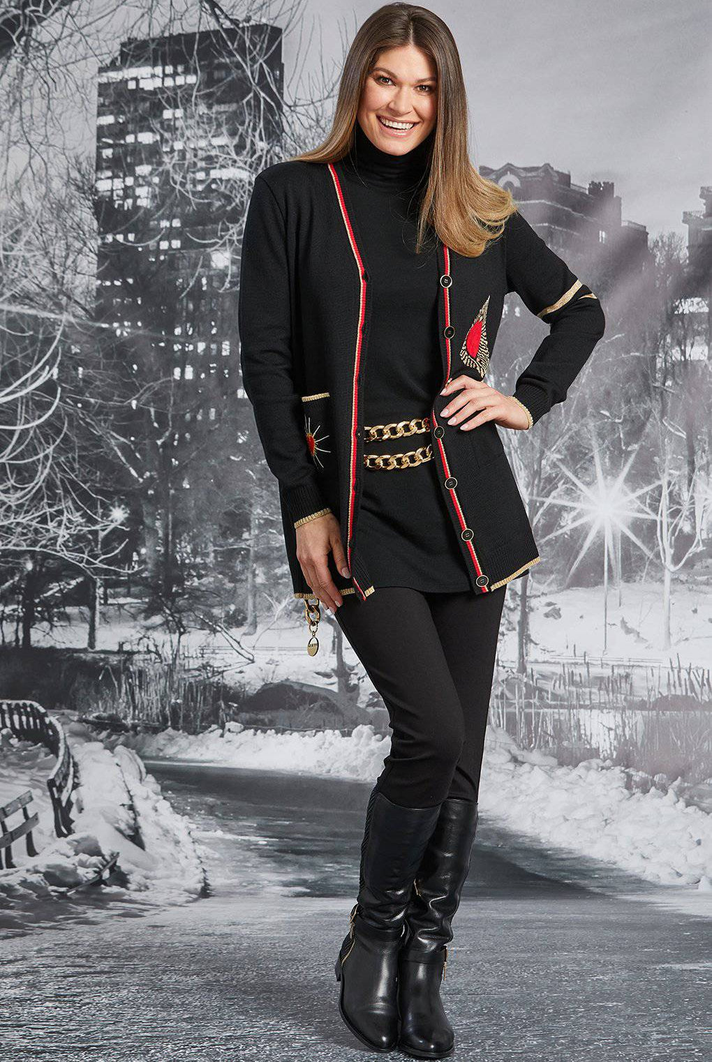 PAULA RYAN Sleeveless Polo Neck Tunic - Merino - Paula Ryan