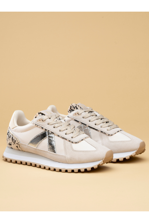 ASFVLT Gate Sneaker - Tan/Silver - Magpie Style