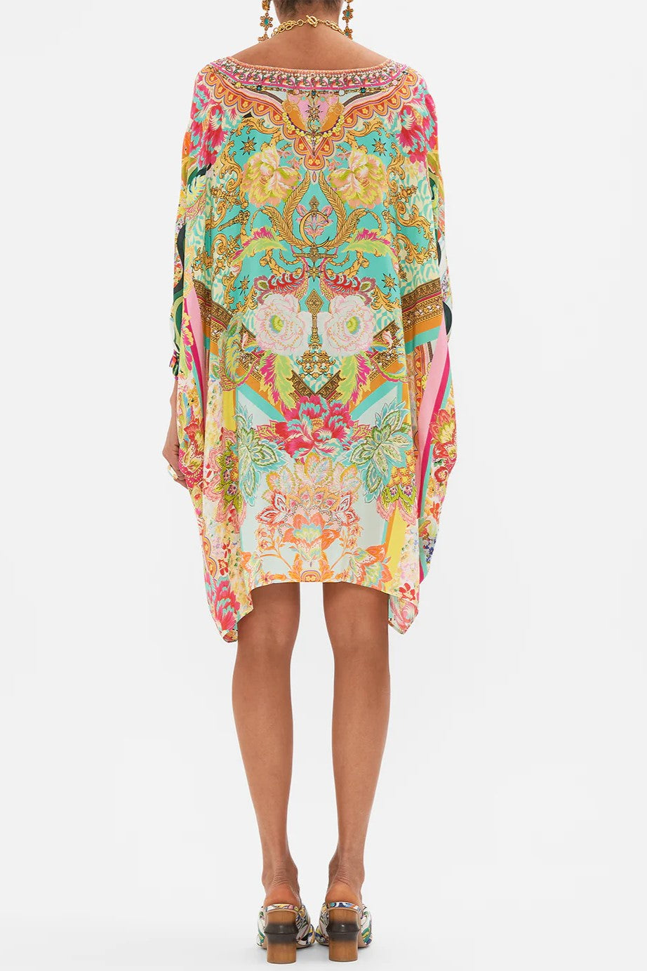 CAMILLA - Short Kaftan With Cuff An Italian Welcome - Magpie Style