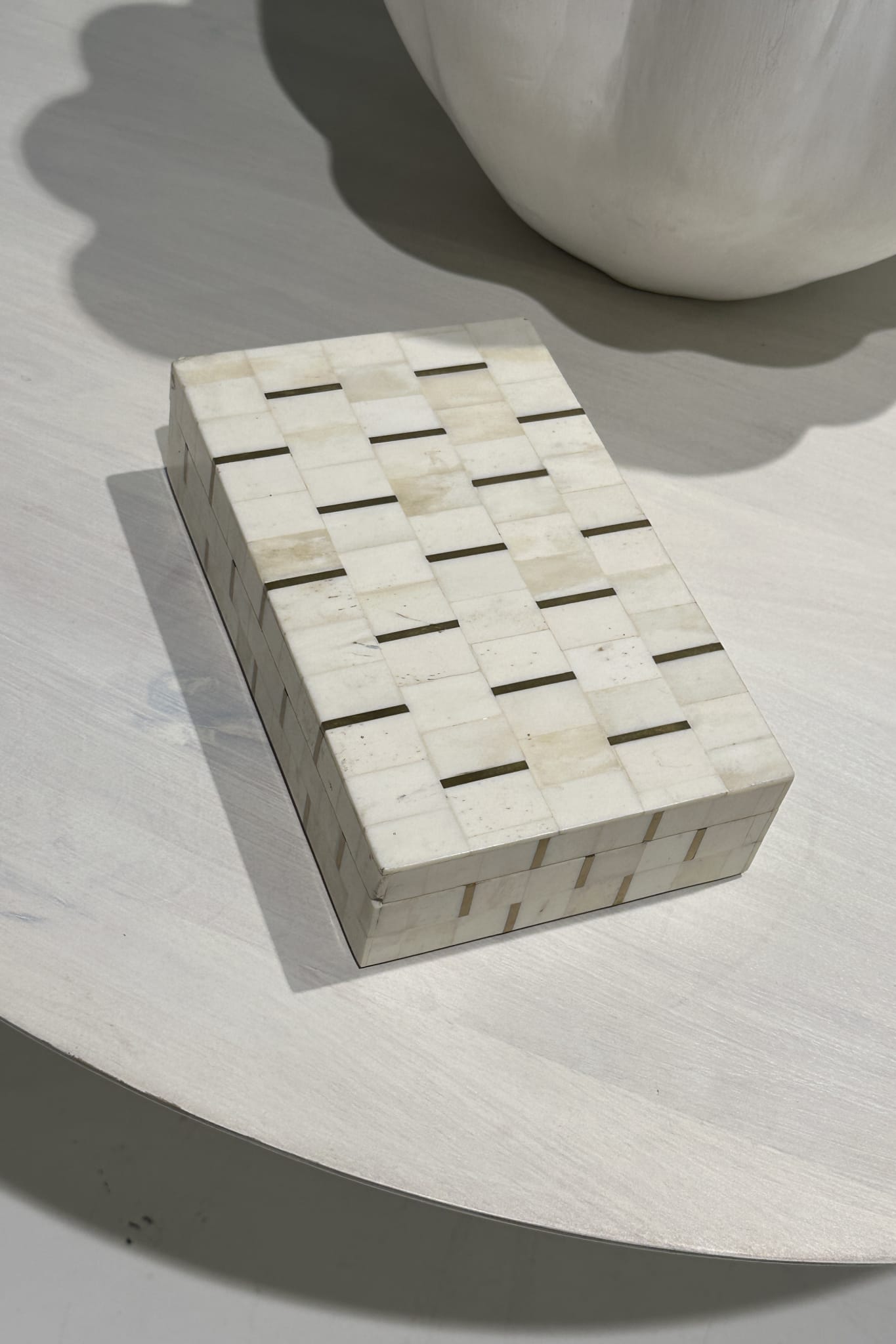 Tarakere Brass and Bone Inlay Box - Paula Ryan