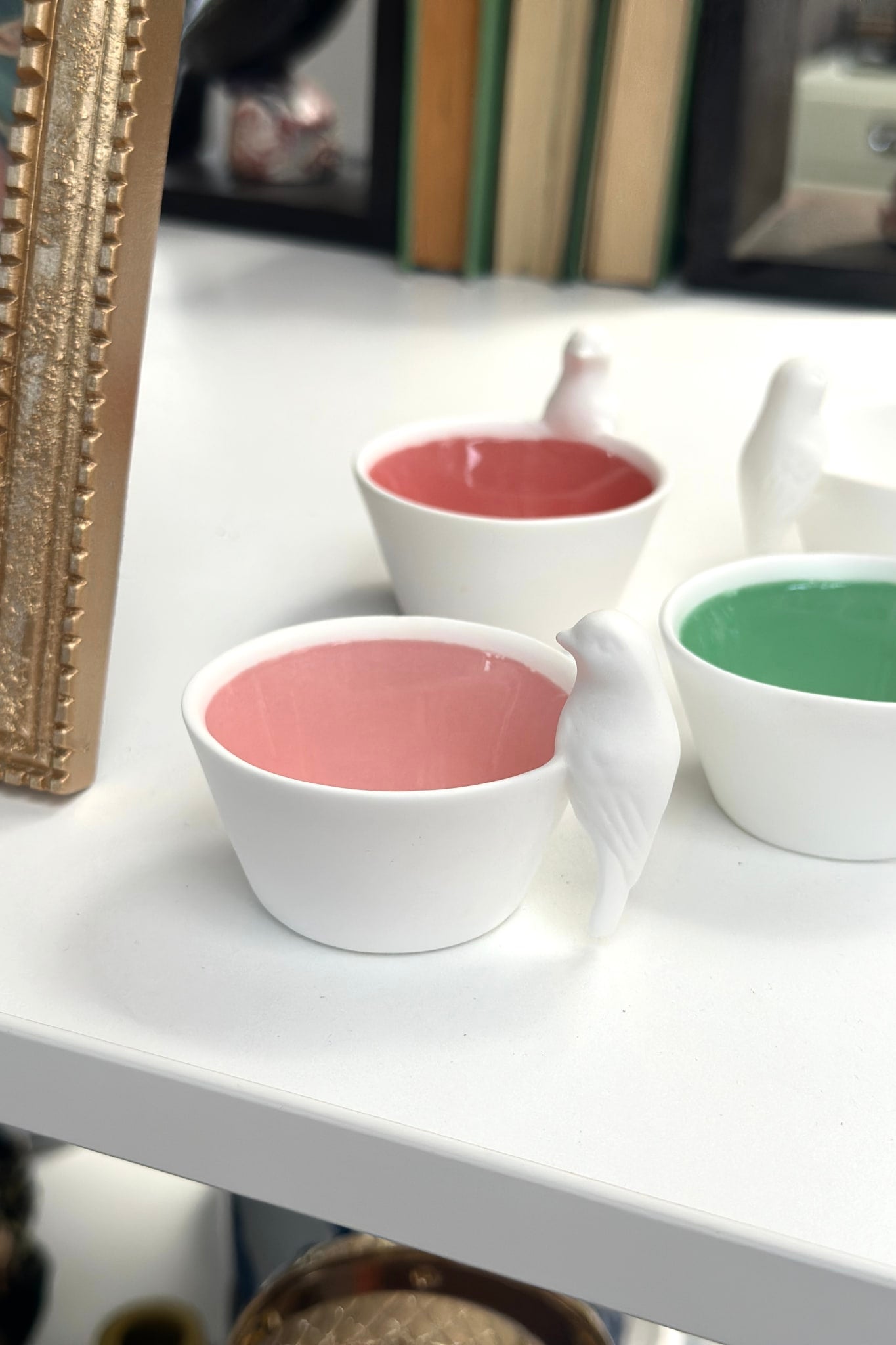 Pink Bird Dish - Porcelain - Magpie Style