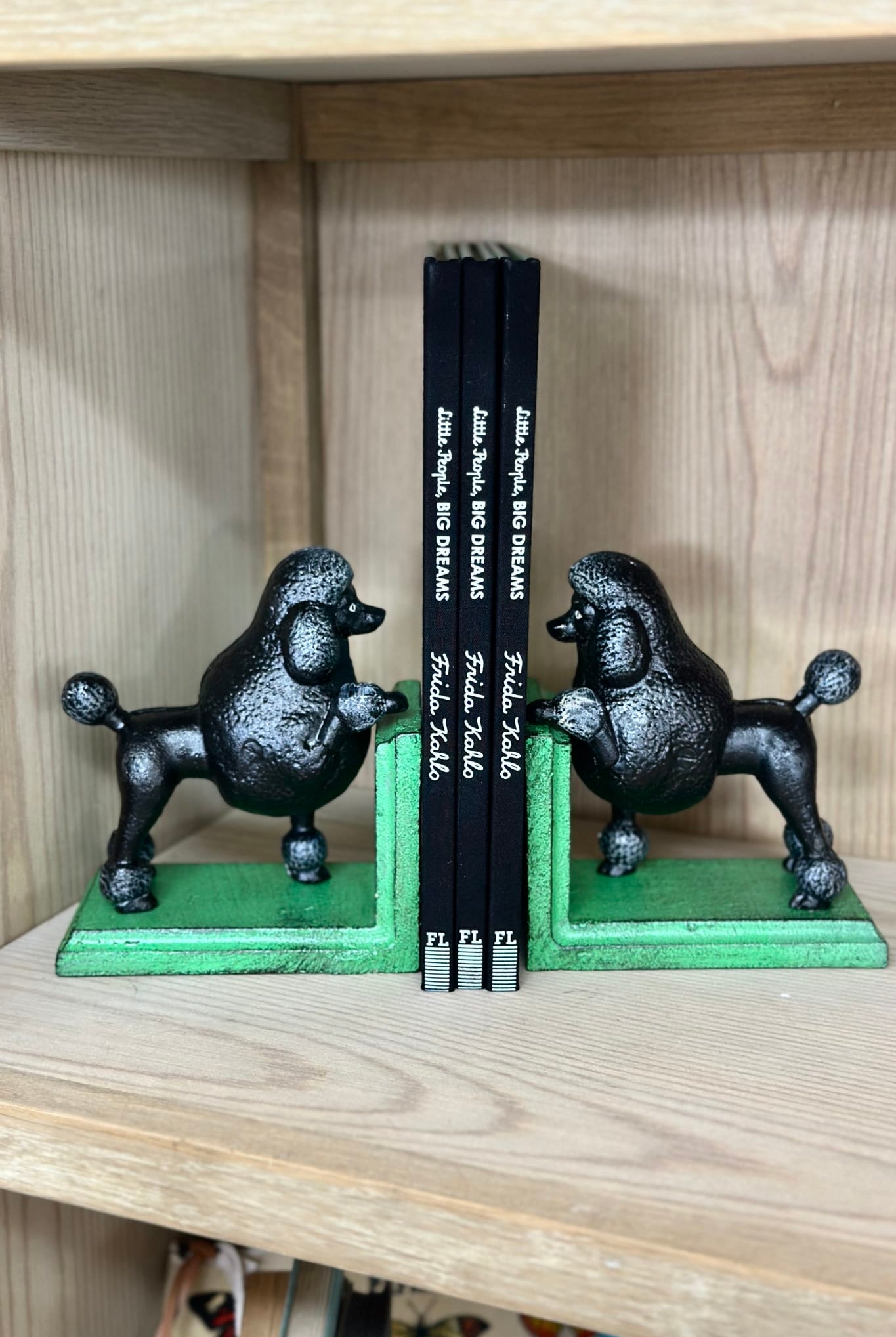 Black Poodle Bookends - Cast Iron - Magpie Style