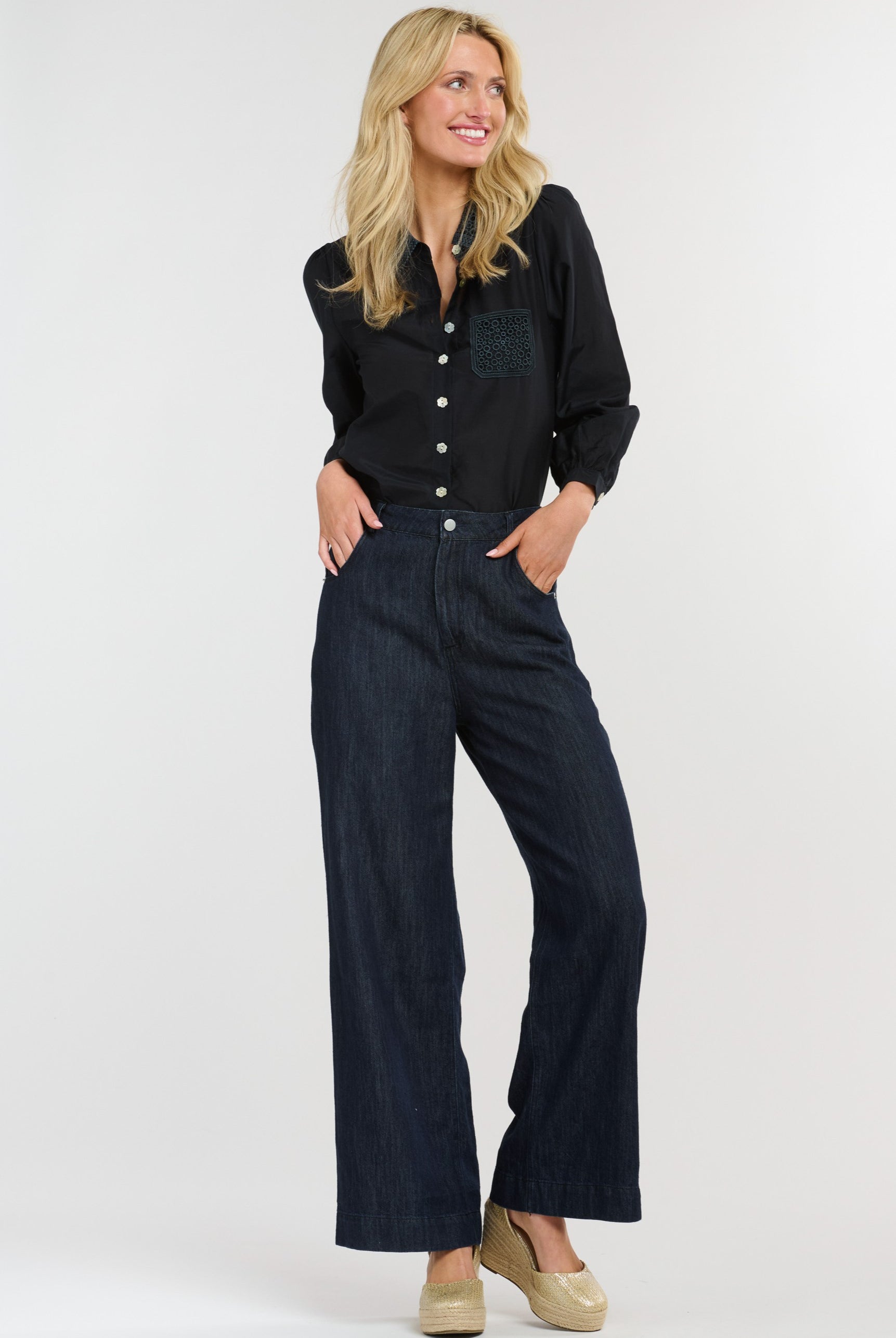 365 DAYS Celeste Tencel Pant - Dark Denim - Magpie Style