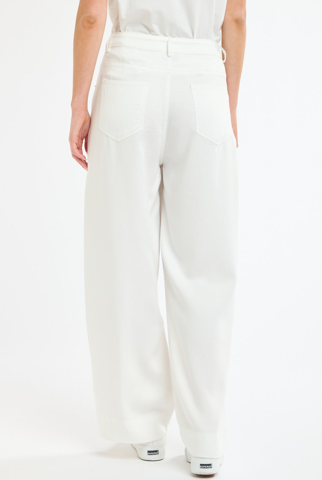 365 DAYS Celeste Tencel Pant - White - Magpie Style