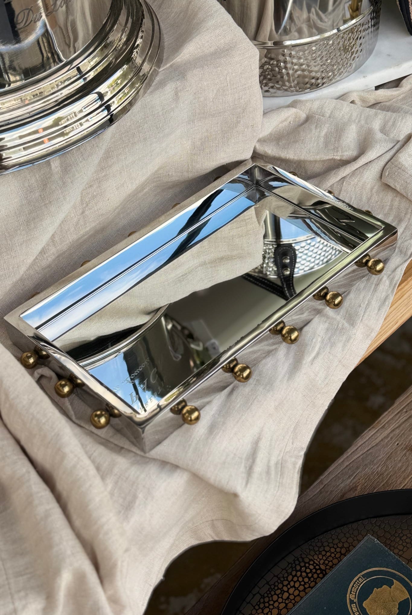 Milanot Rectangle Tray with Knobs - Small - Magpie Style