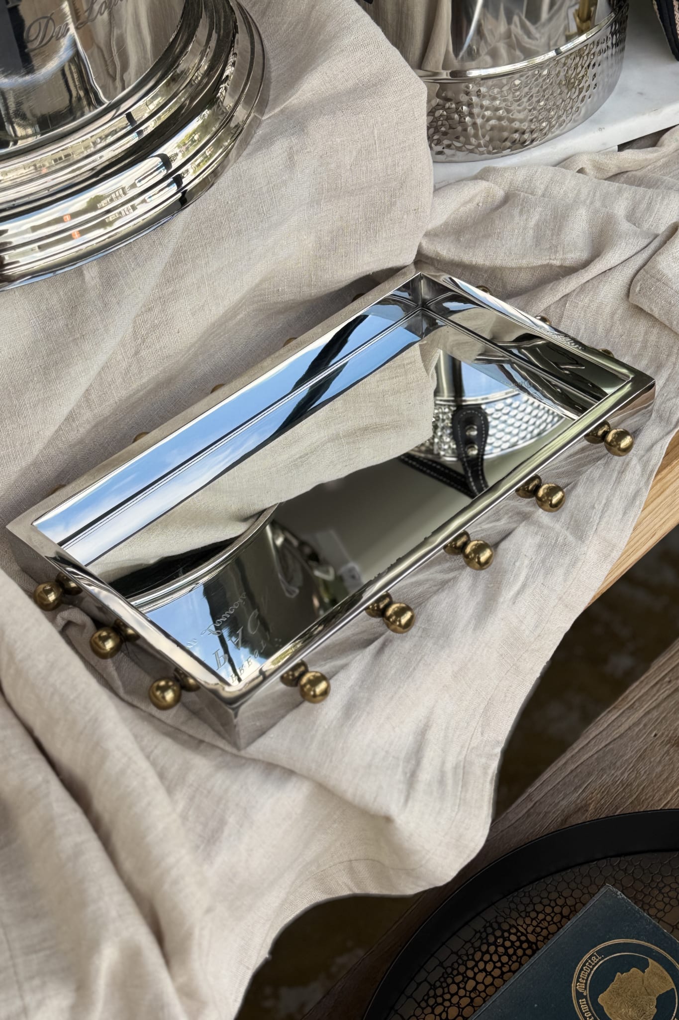 Milanot Rectangle Tray with Knobs - Small - Magpie Style