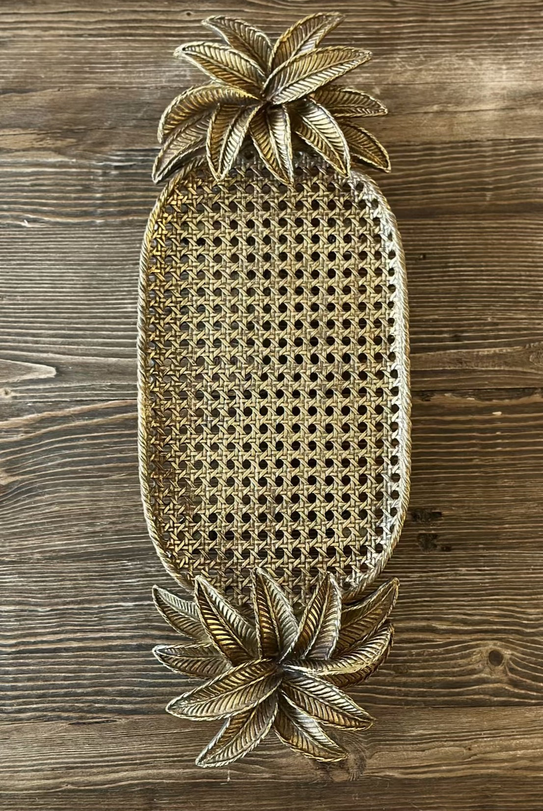 XL Palm Tree Tray Gold - Magpie Style