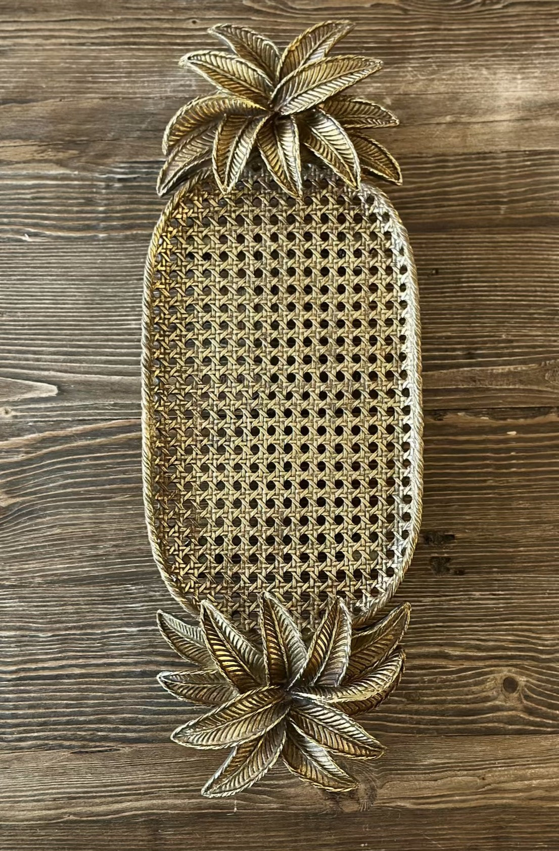 XL Palm Tree Tray Gold - Magpie Style