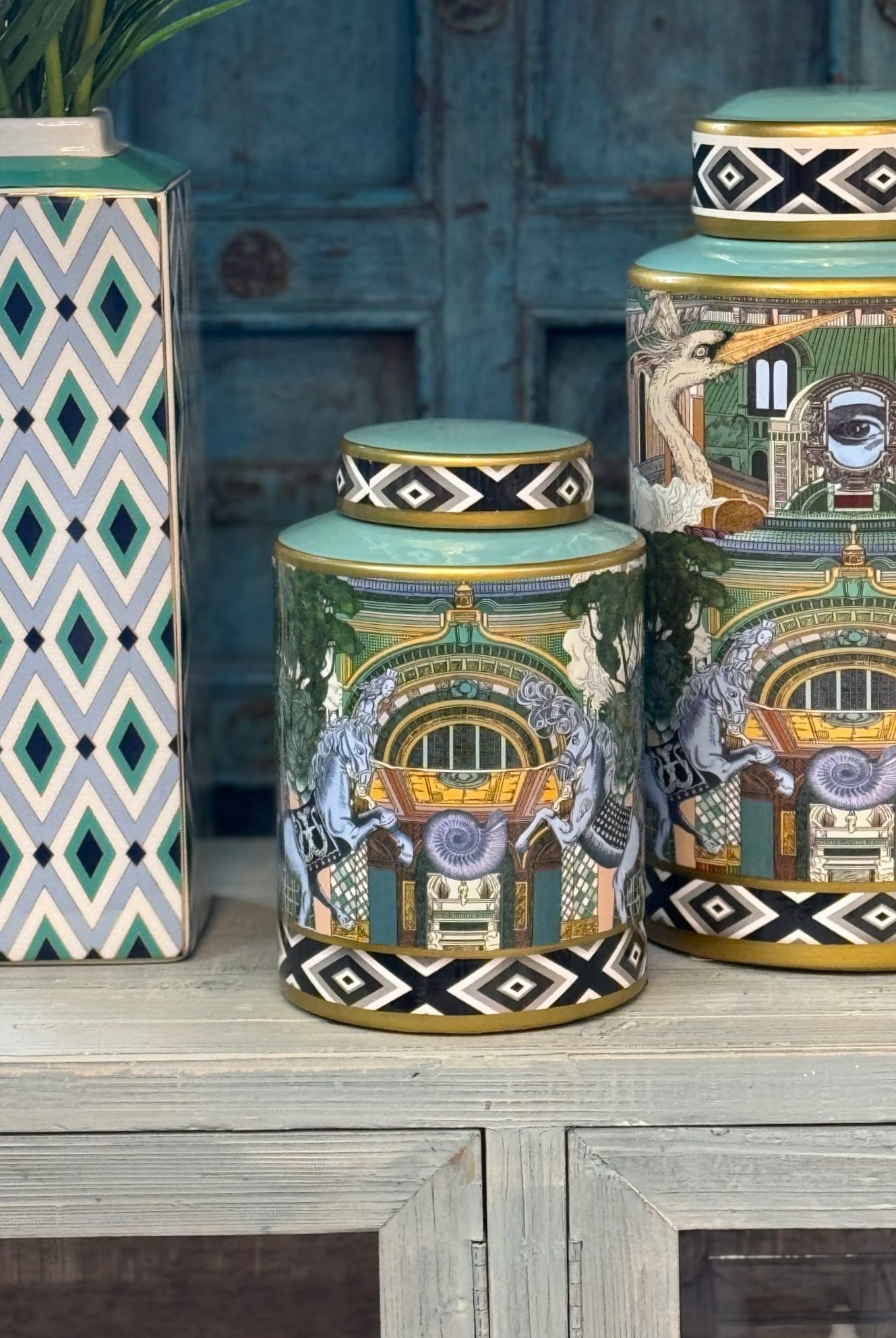 Akira Porcelain Small Jar - Magpie Style