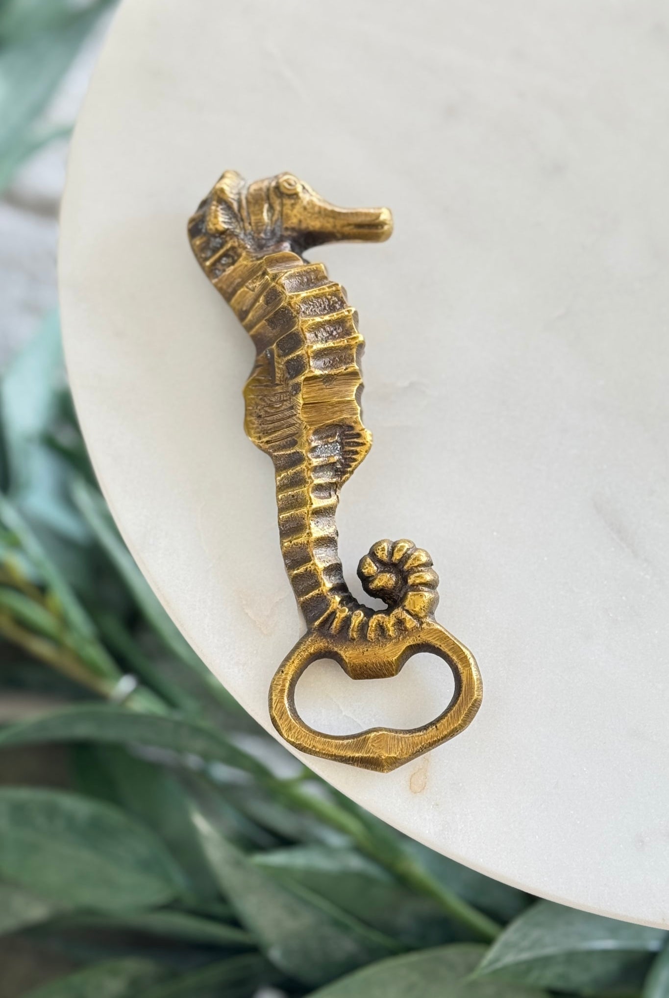 Seahorse Brass Bottle Opener - Magpie Style