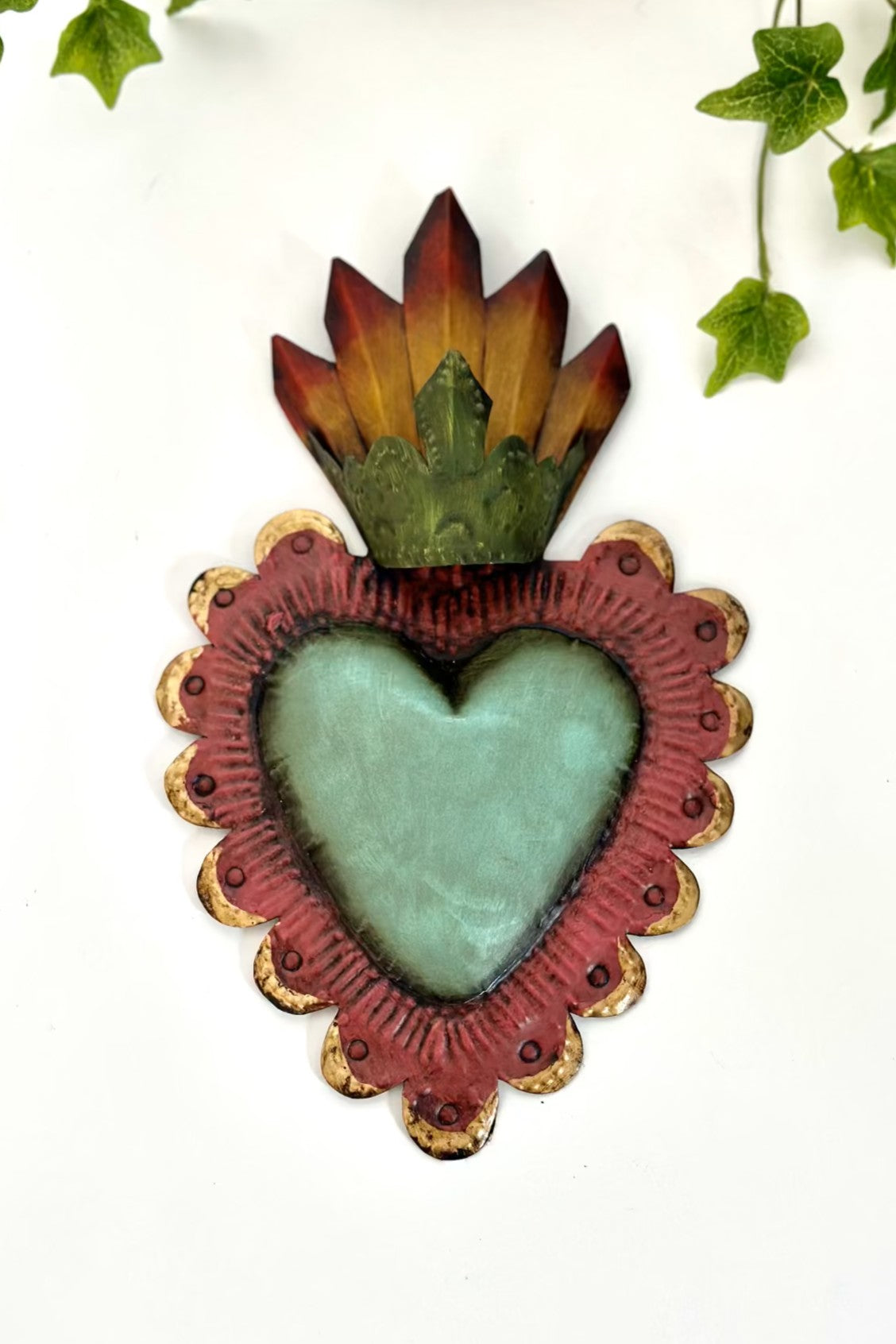 Heart Antique with Crown - Turquoise - Magpie Style