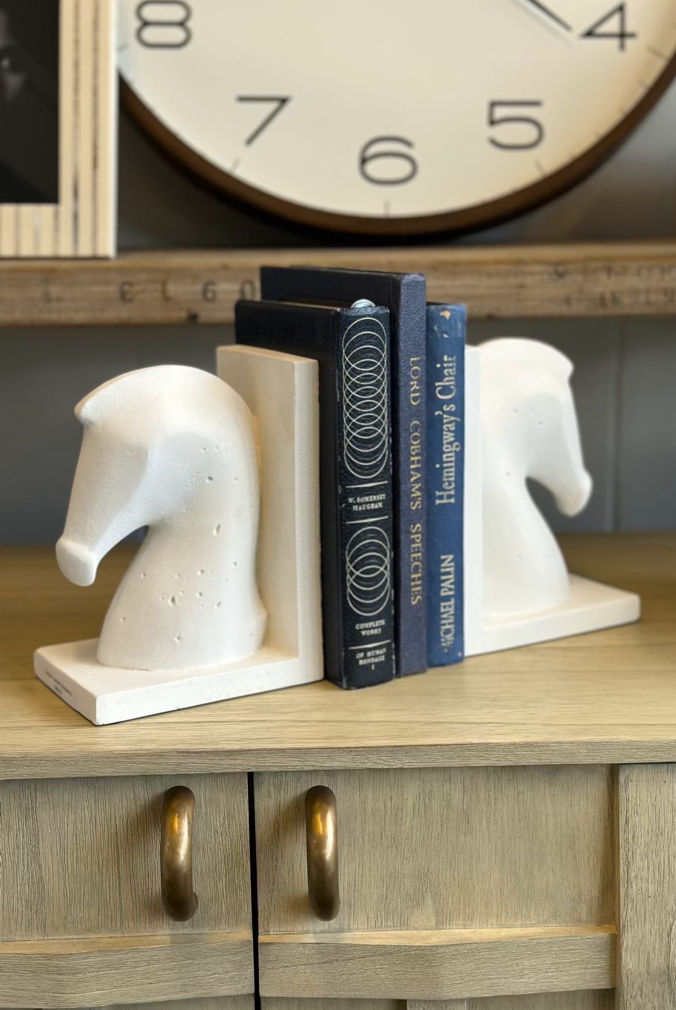 Cavallo Cement Bookends - Magpie Style