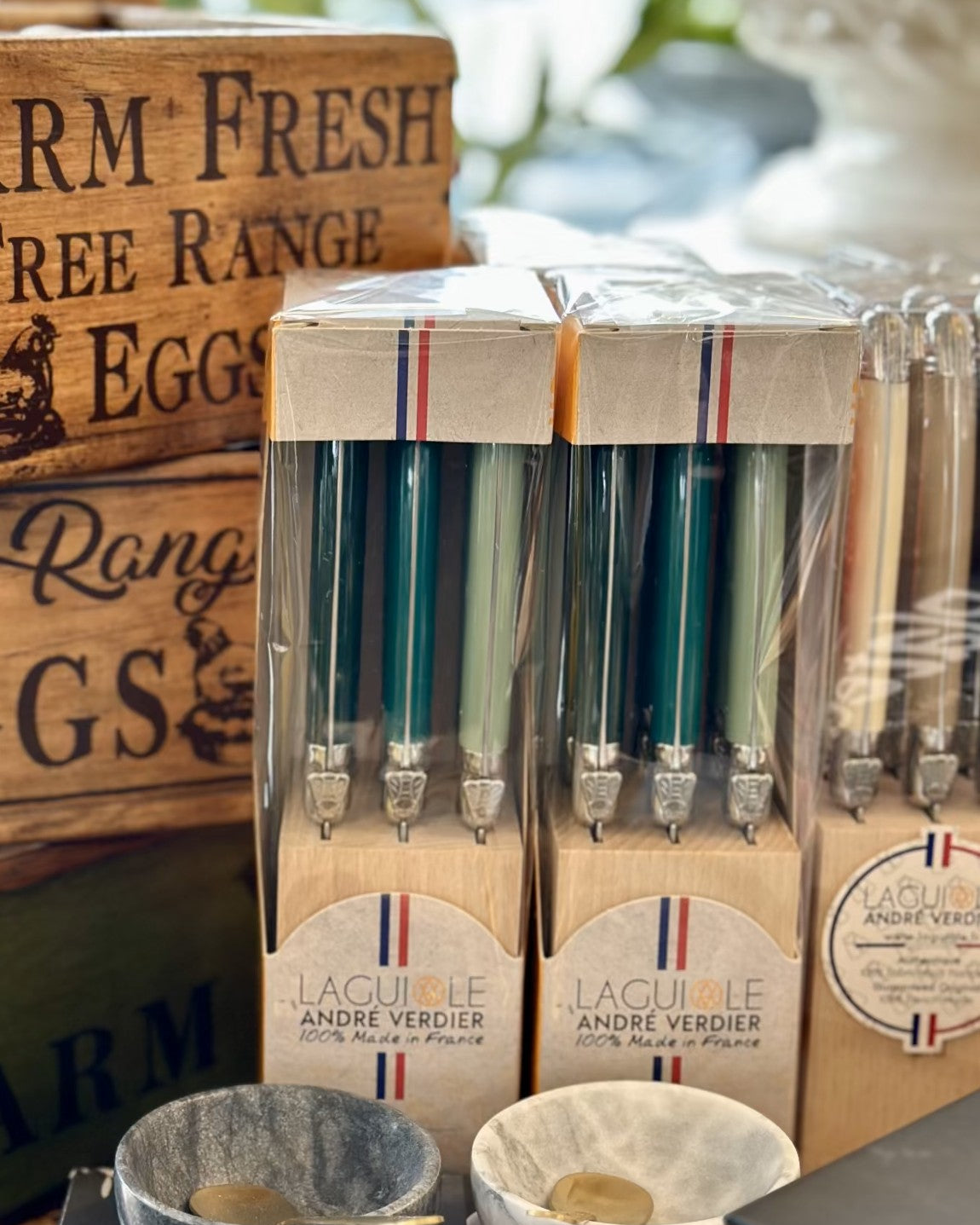 LAGUIOLE Debutant Serrated Knife Set/6 Forest - Magpie Style