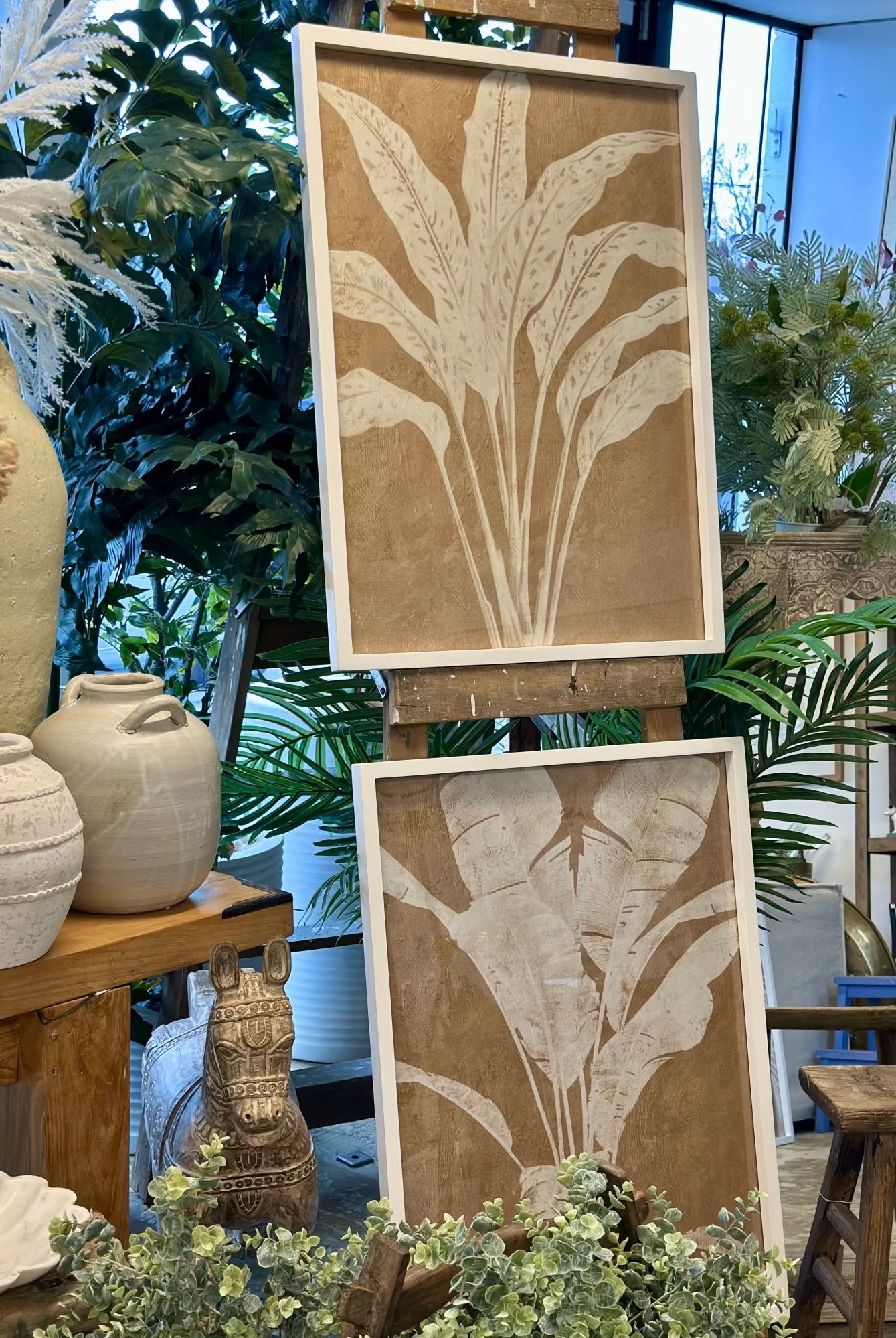 Palm Frame Glass Print - Magpie Style