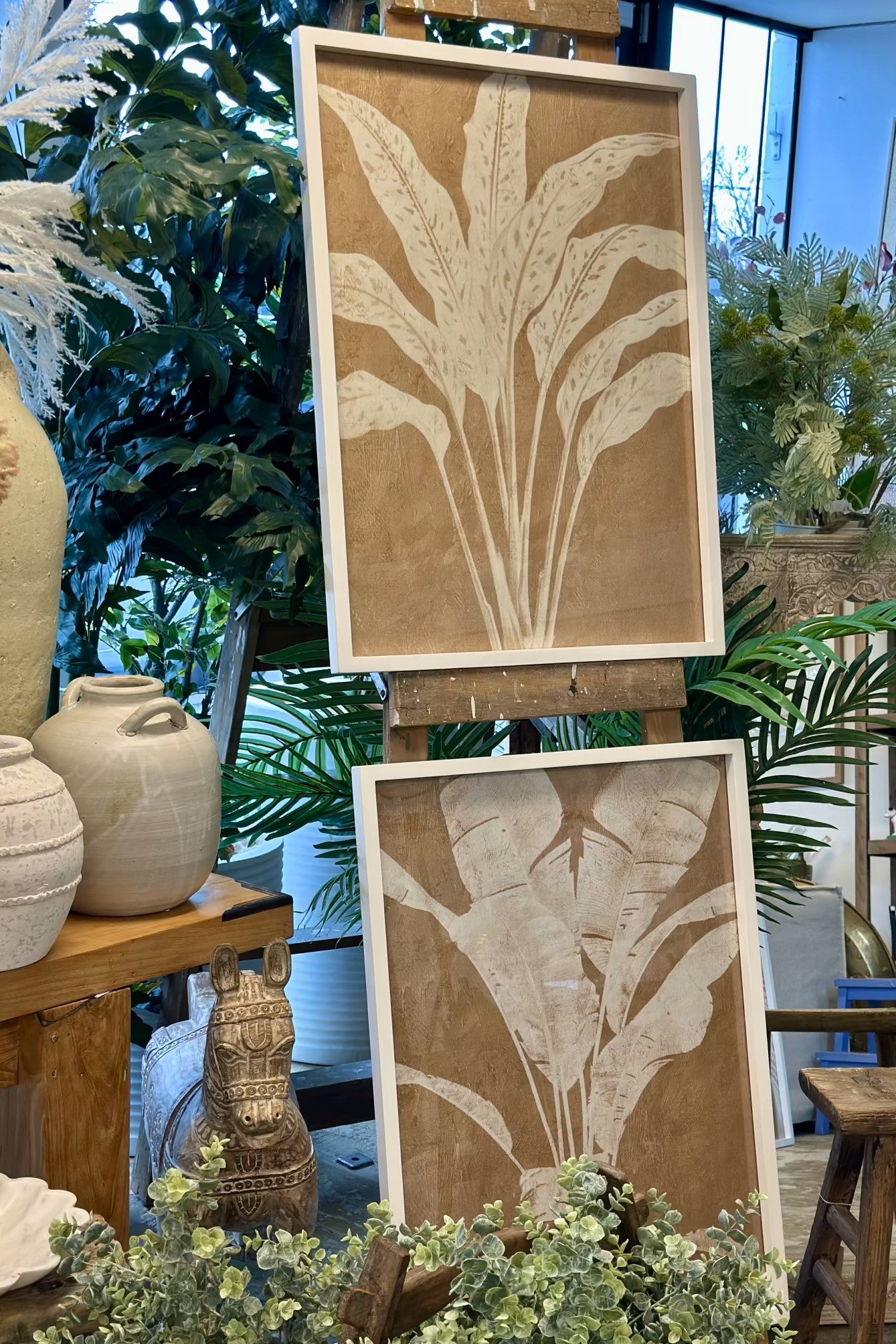 Palm Frame Glass Print - Magpie Style