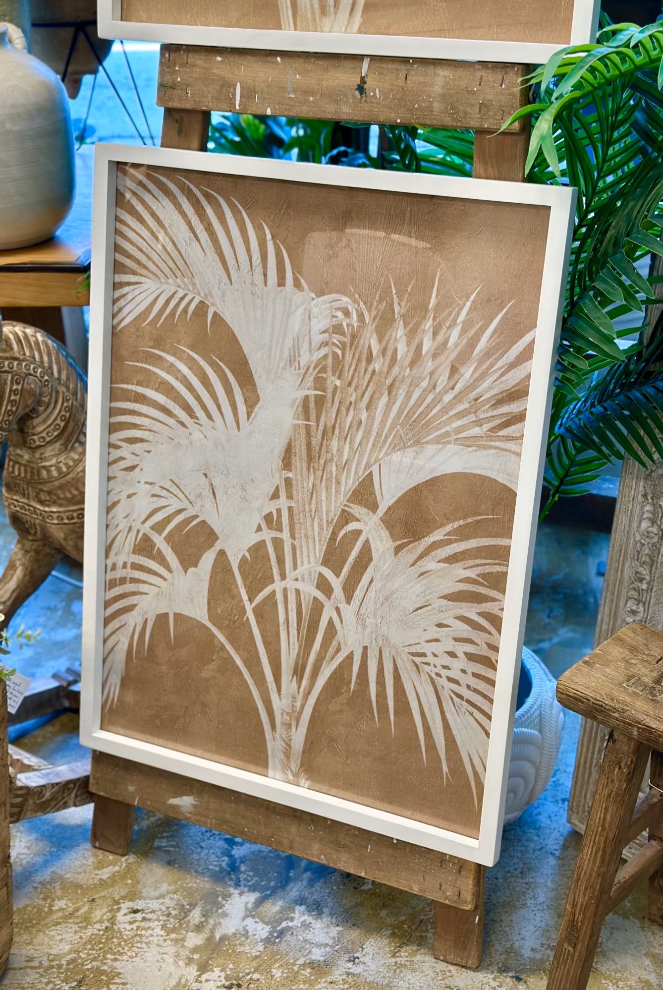Calathea Frame Glass Print - Magpie Style