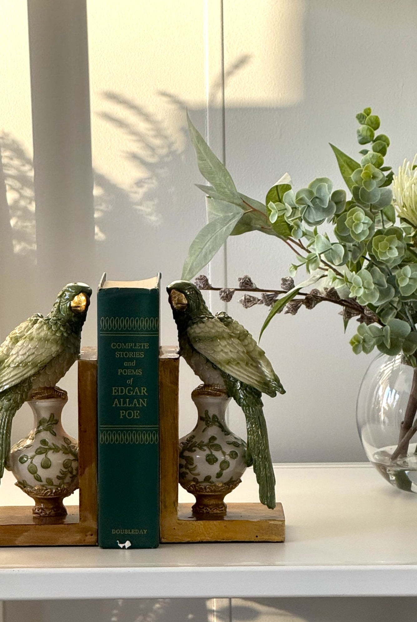 Parrot Resin Bookends - Magpie Style