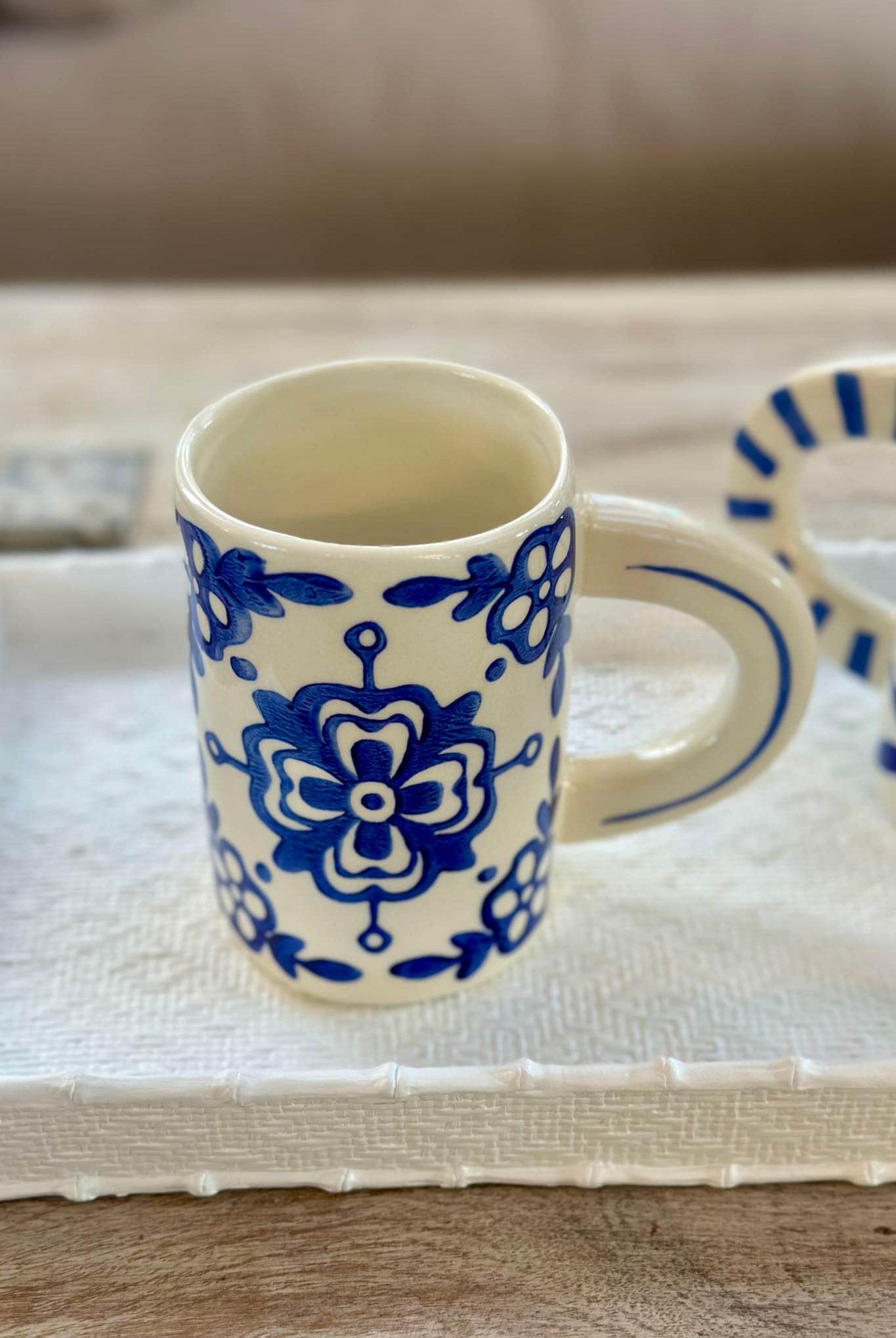 Bernisse Mug - Blue/White Floral - Magpie Style