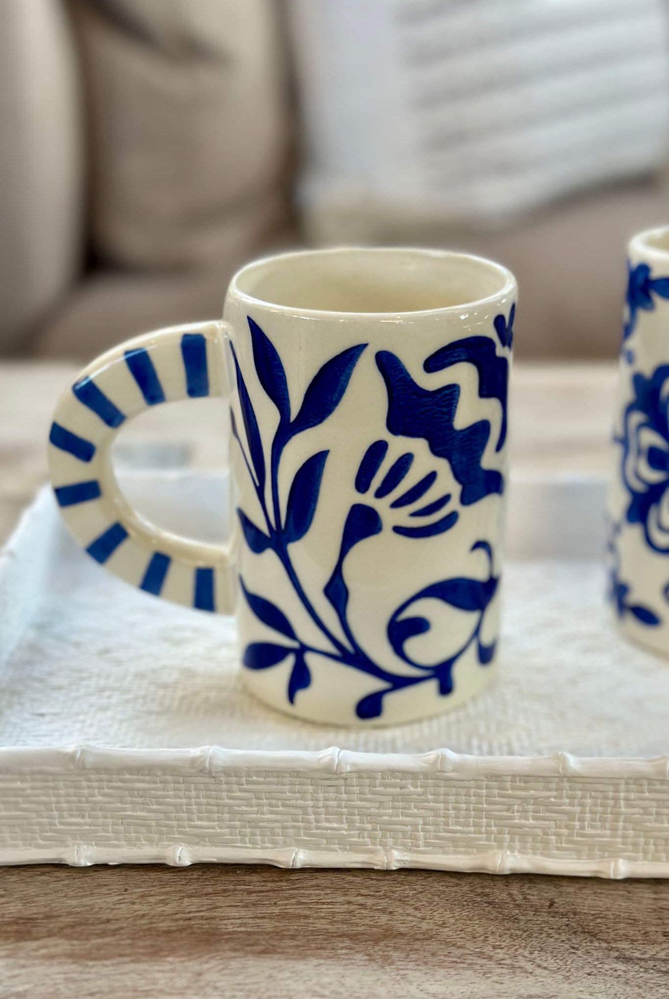 Bernisse Mug - Blue/White Mosaic - Magpie Style