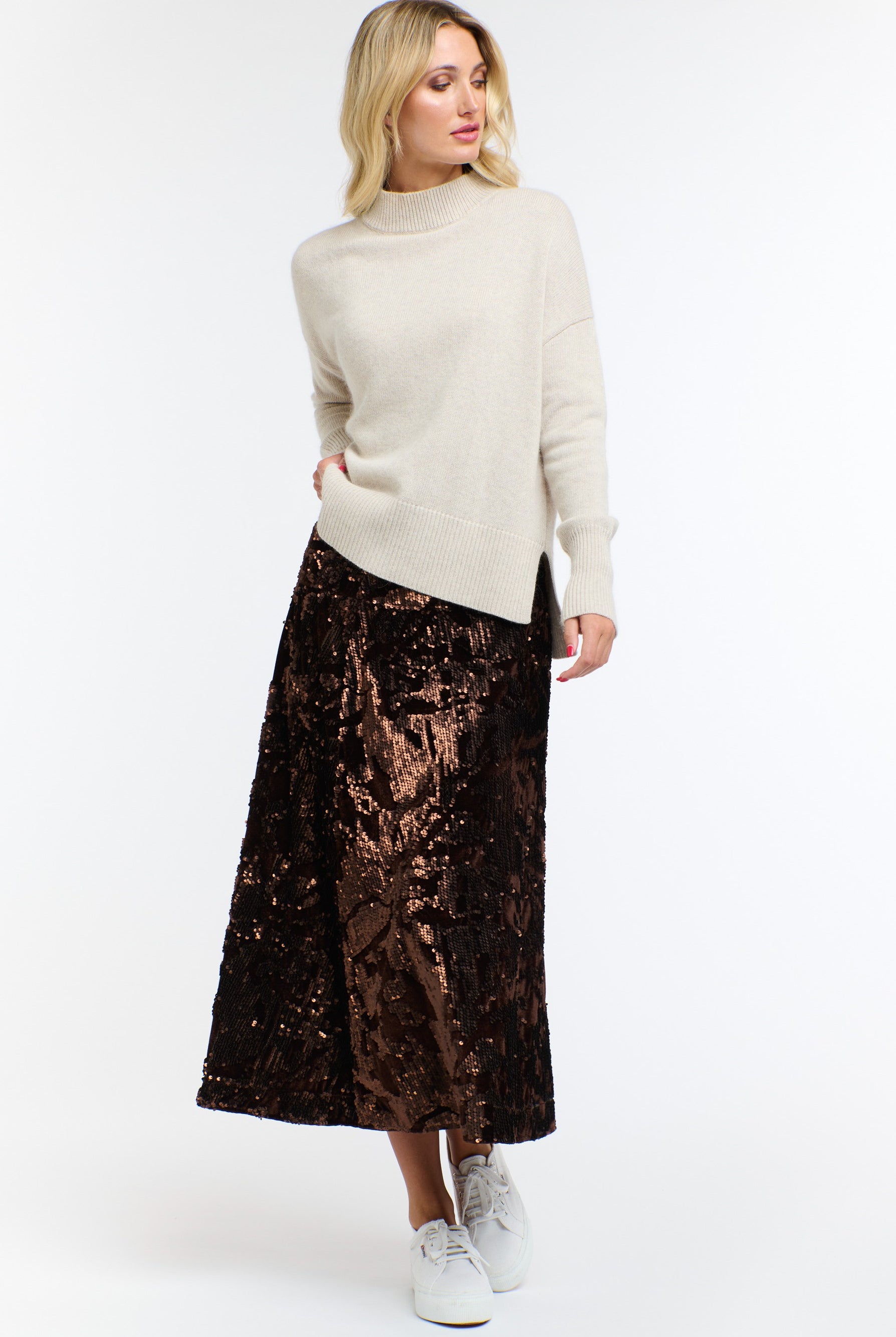 365 DAYS Sequins Skirt - Copper - Magpie Style
