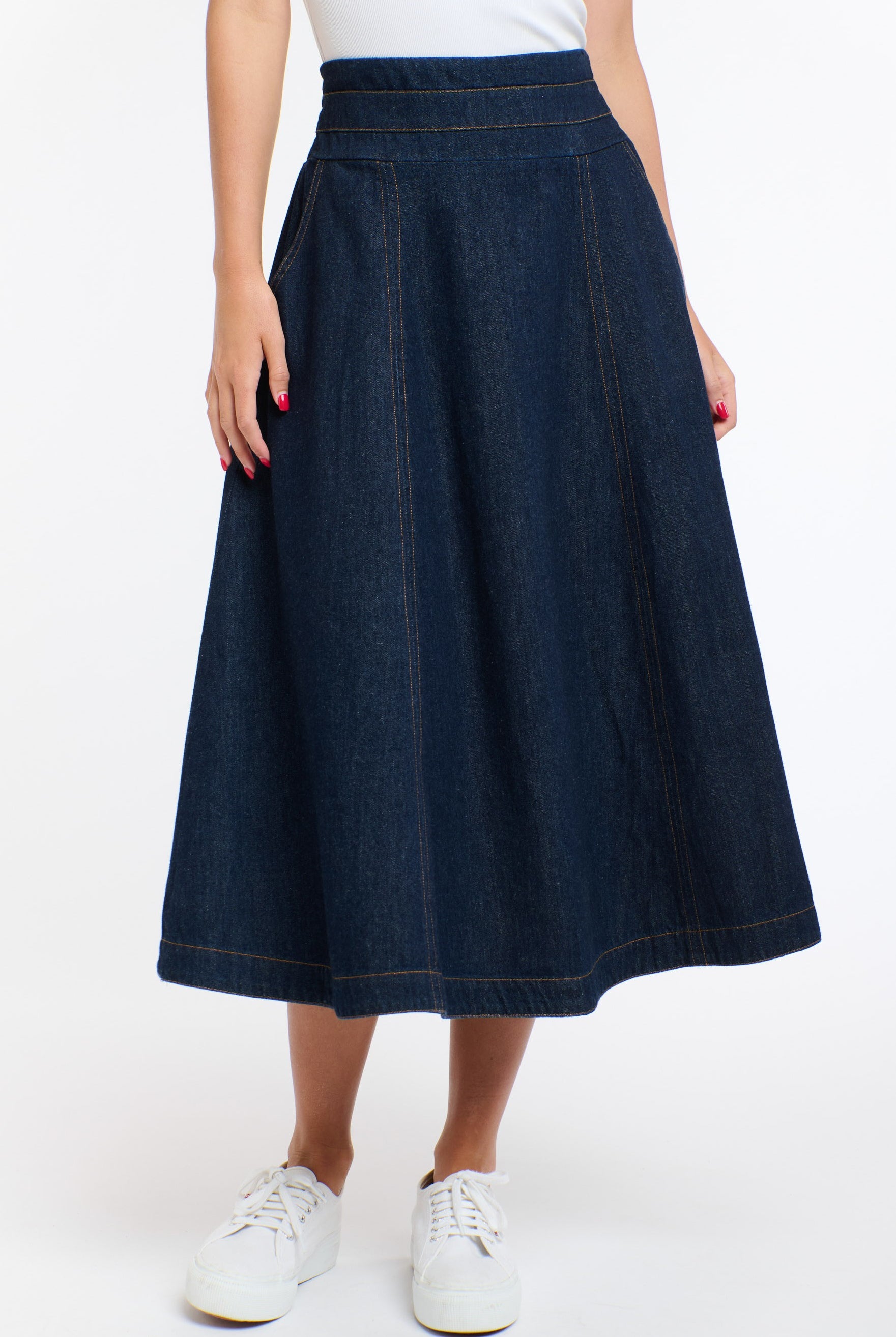 365 DAYS Dakota Denim Skirt - Dark Denim - Magpie Style