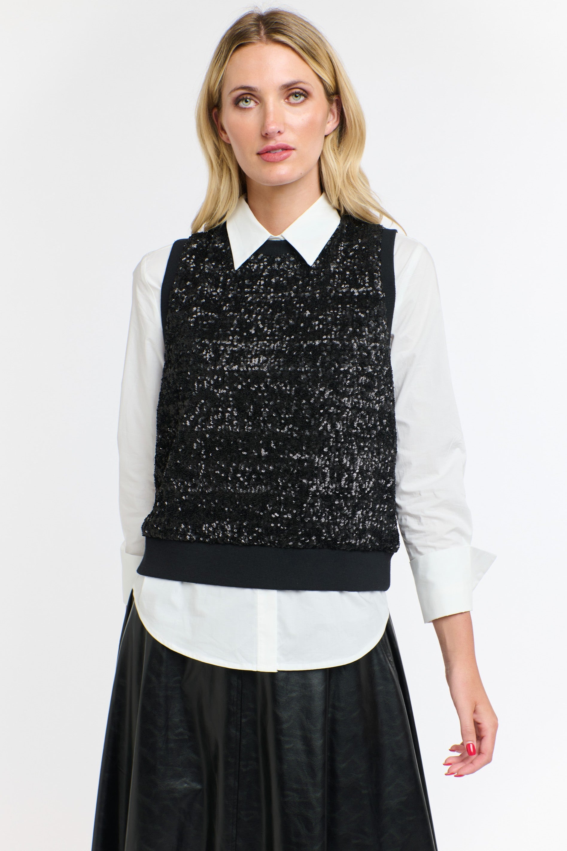 365 DAYS Sequins Tank - Black - Magpie Style