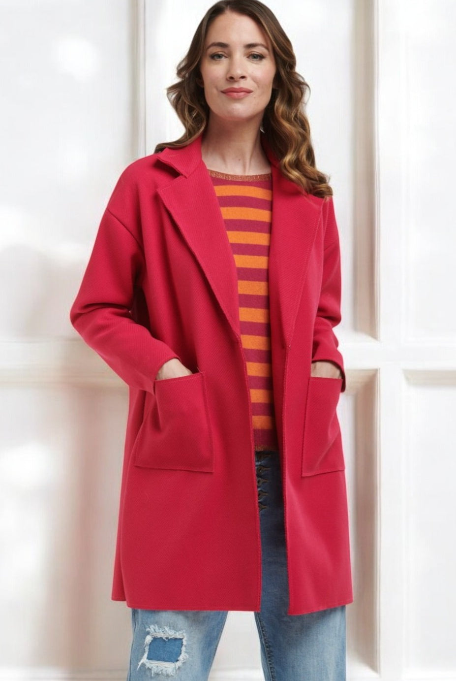 URBAN LUXURY Fuchsia Coat - Magpie Style