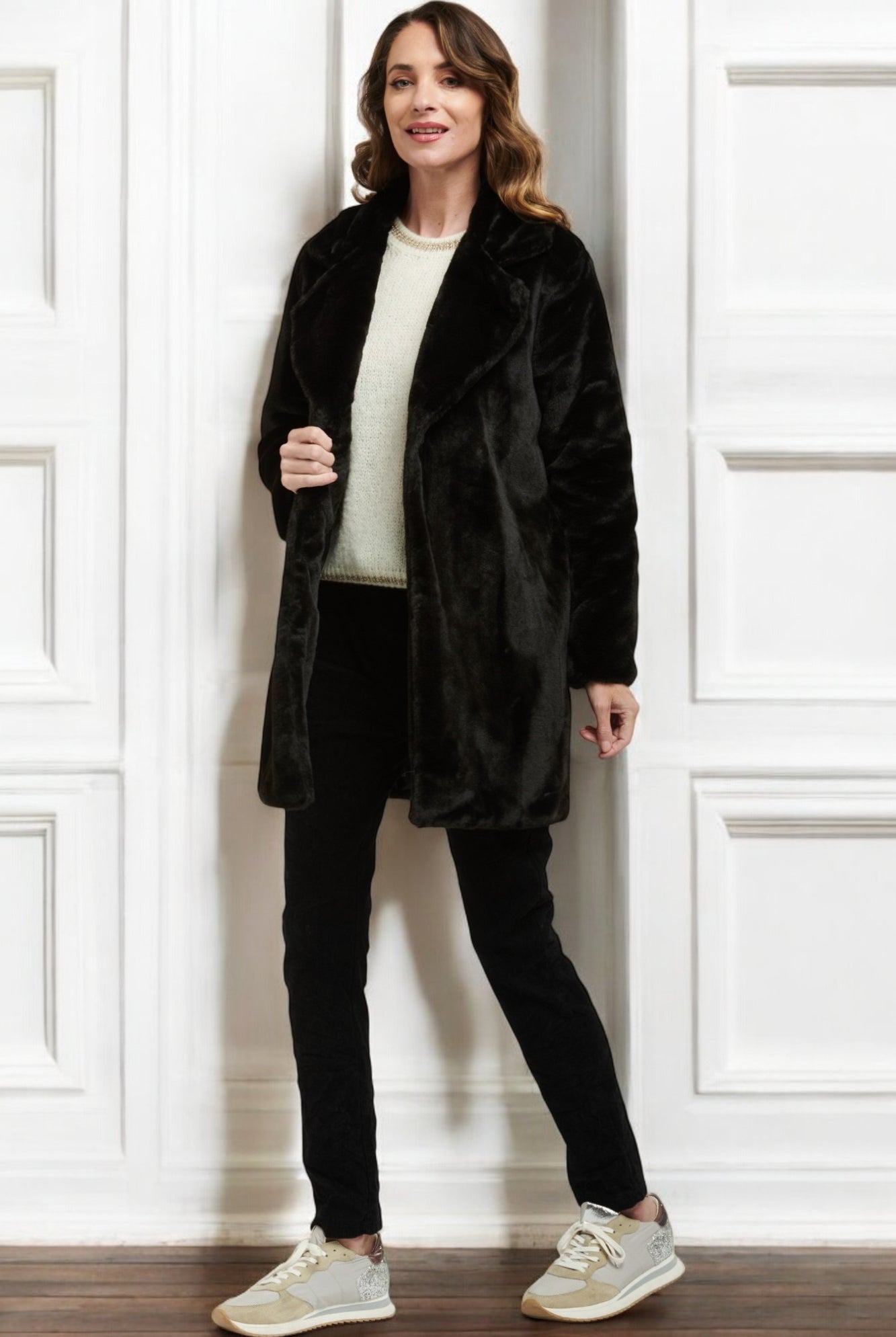 URBAN LUXURY Fury Coat - Black - Magpie Style