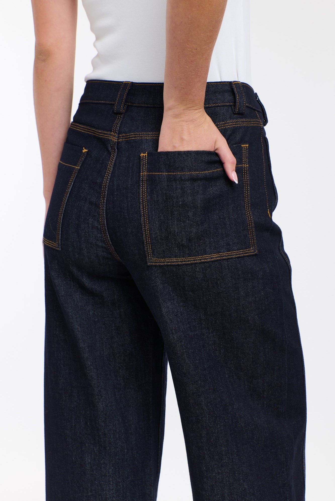 365 DAYS Brenda Triple Stitch Jeans - Dark Denim - Magpie Style