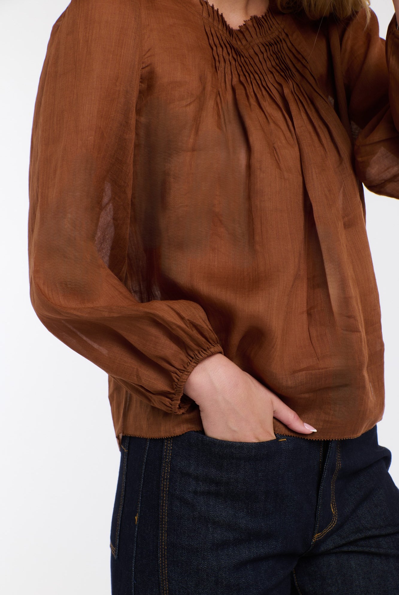 365 DAYS Ariel Long Sleeve Top - Brandy - Magpie Style