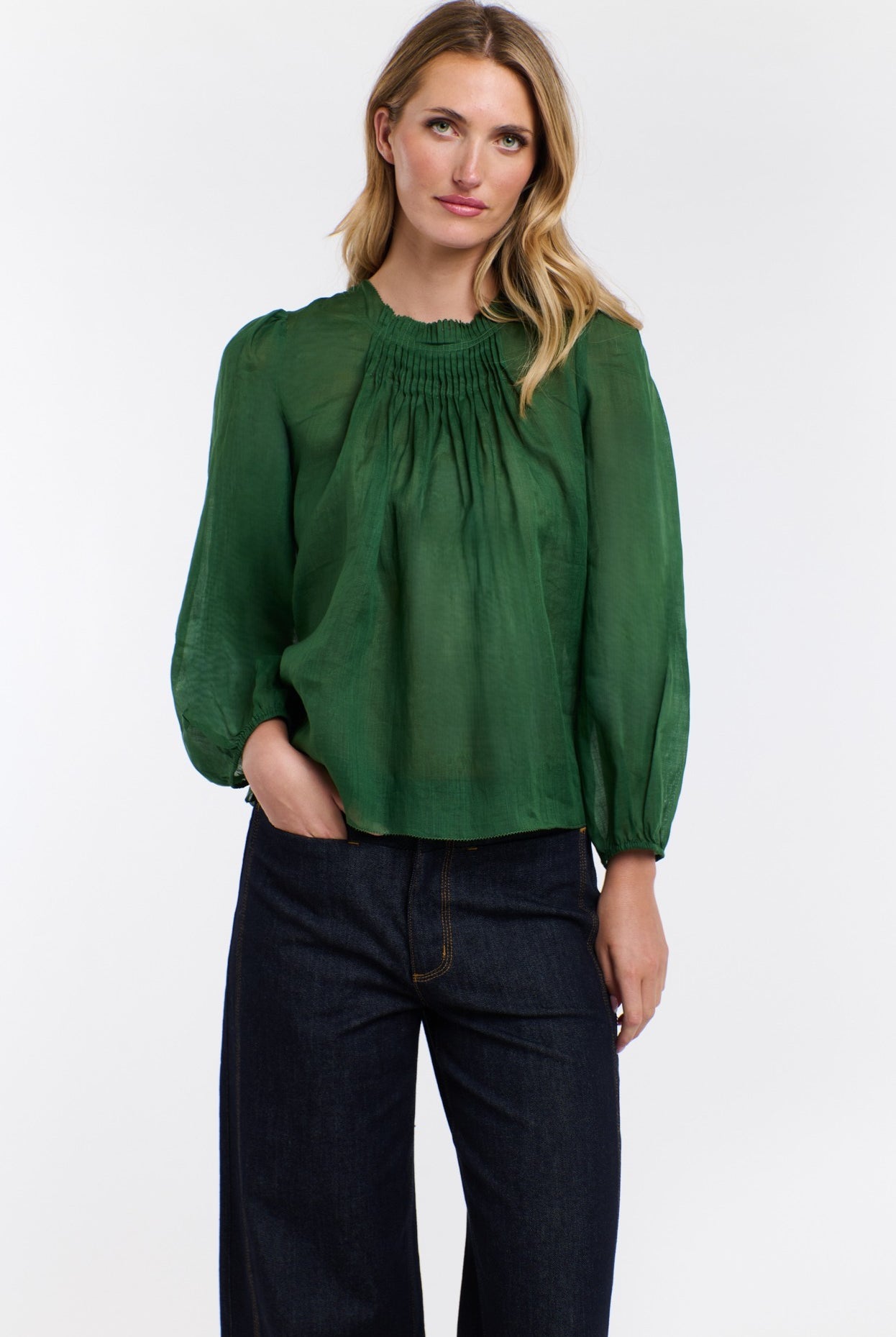 365 DAYS Ariel Long Sleeve Top - Moss - Magpie Style