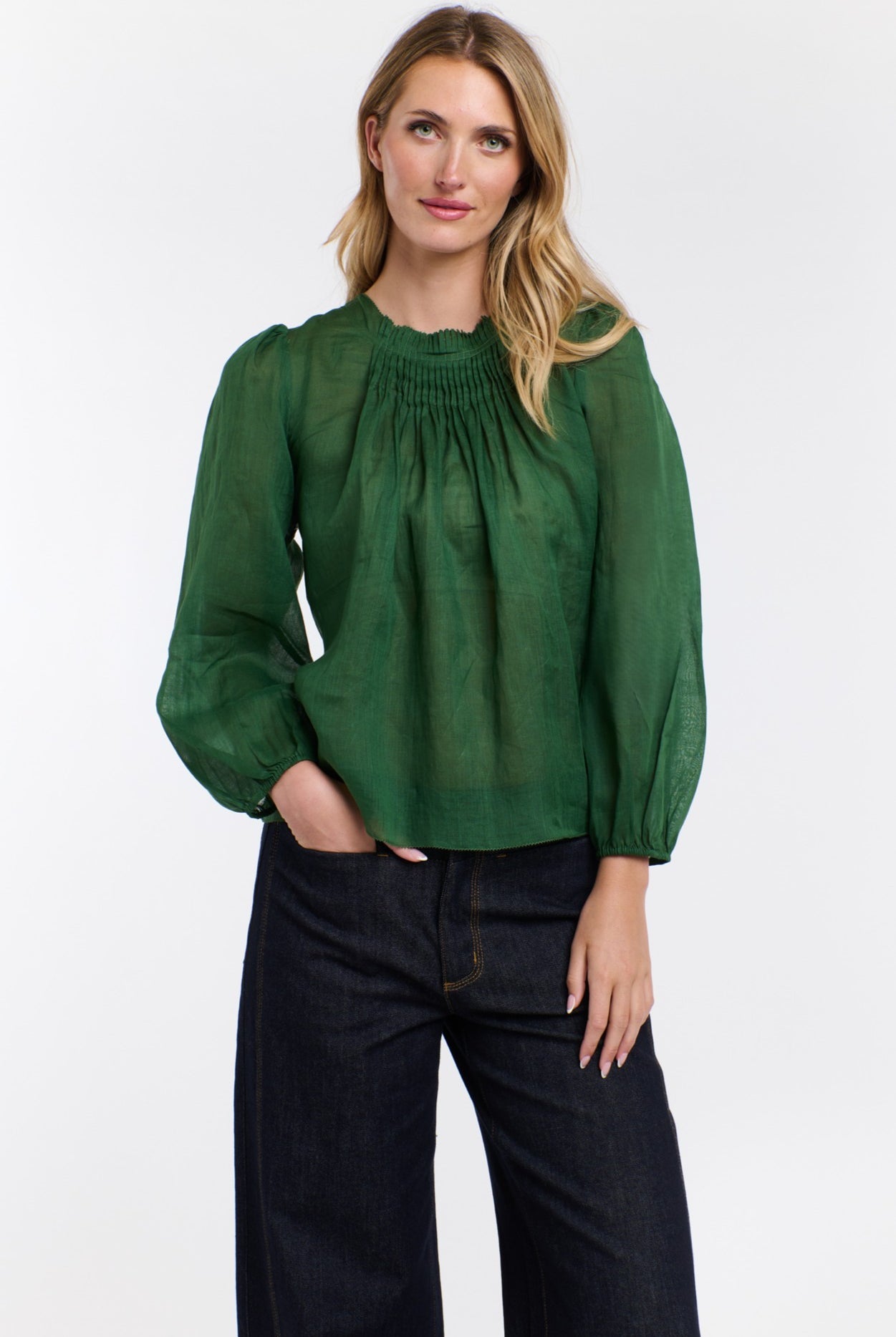 365 DAYS Ariel Long Sleeve Top - Moss - Magpie Style