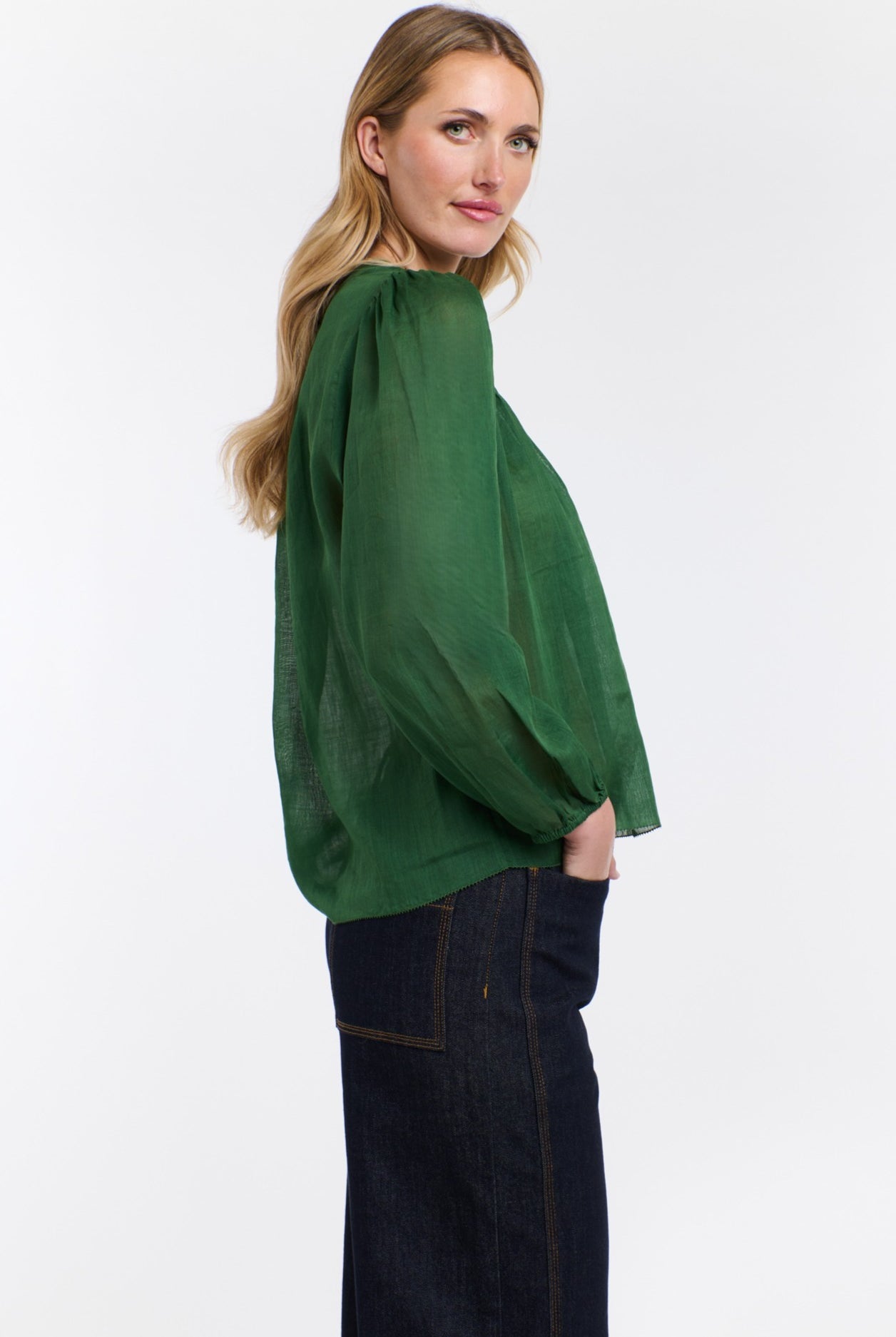 365 DAYS Ariel Long Sleeve Top - Moss - Magpie Style