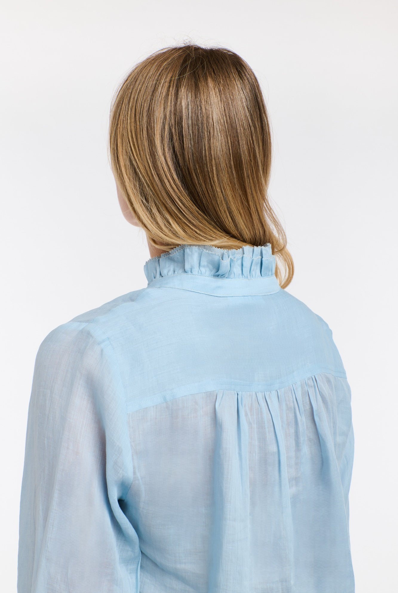 365 DAYS Amber Frill Neck Top - Sky Blue - Magpie Style