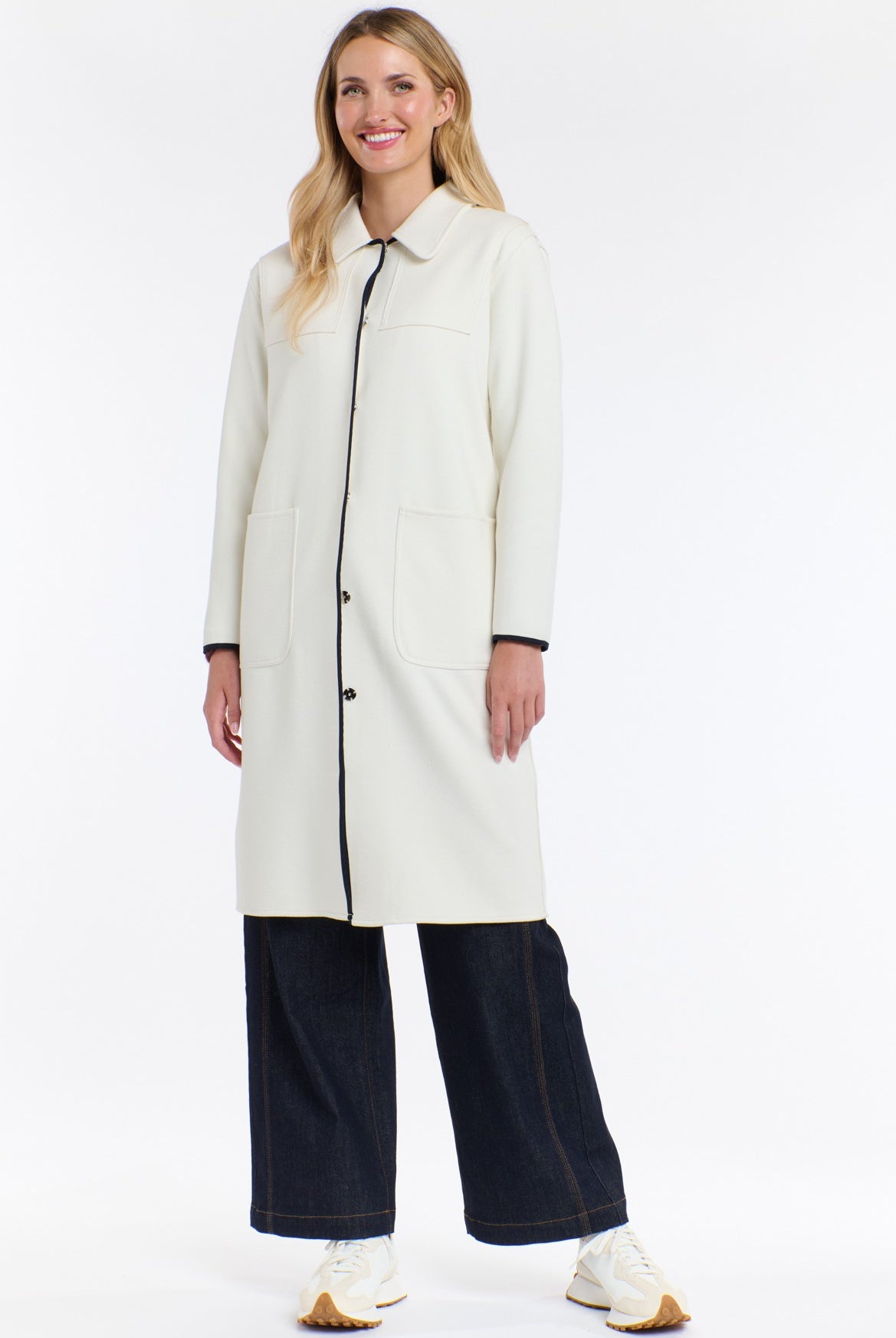 365 DAYS Camelia Trench Coat - Winter White - Magpie Style