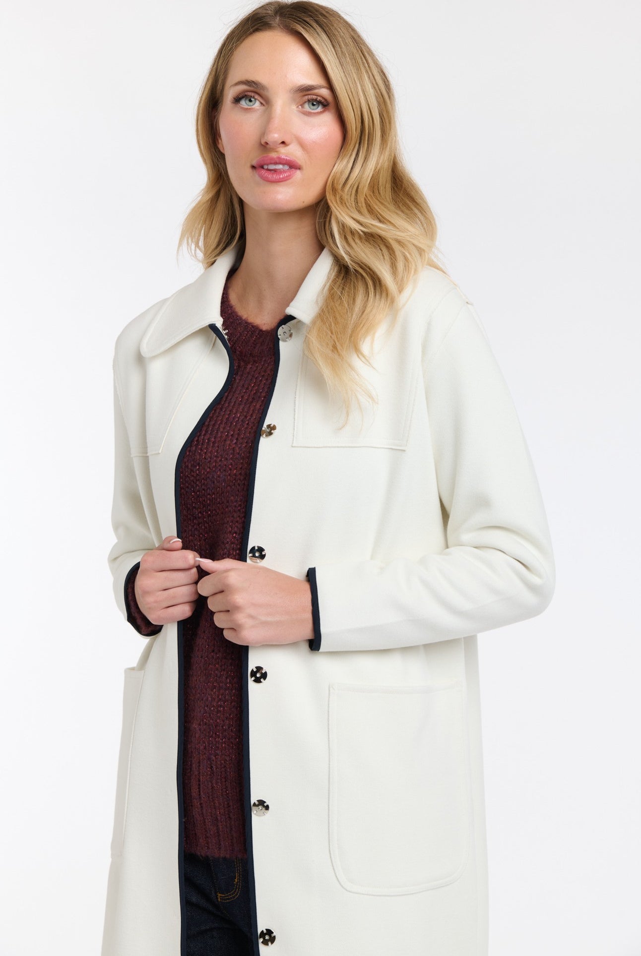 365 DAYS Camelia Trench Coat - Winter White - Magpie Style