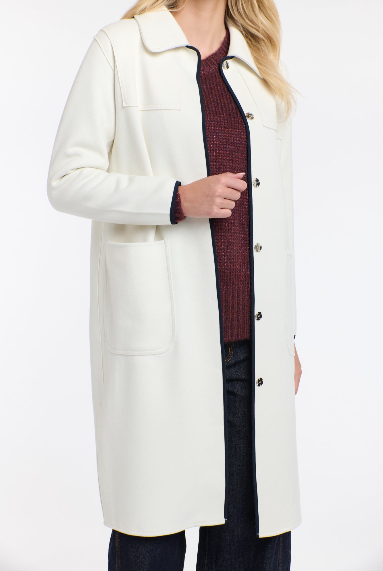 365 DAYS Camelia Trench Coat - Winter White - Magpie Style