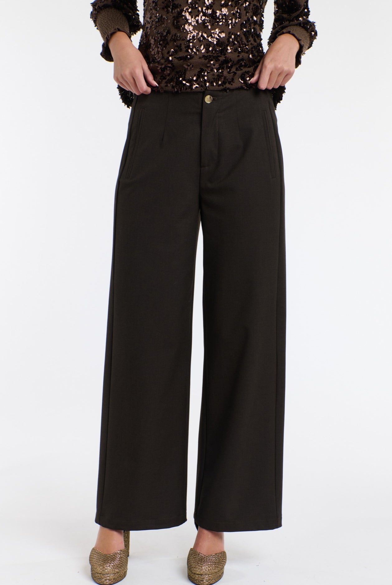 365 DAYS Mia Wallace Pants - Chocolate - Magpie Style