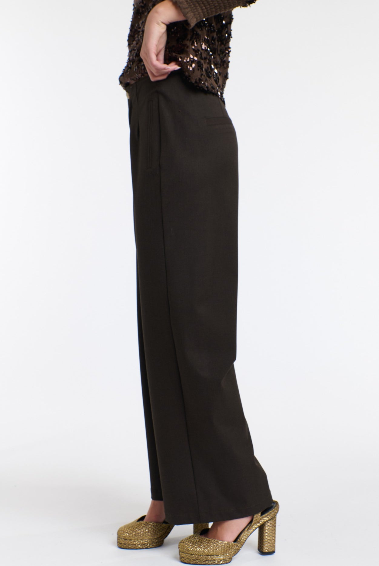 365 DAYS Mia Wallace Pants - Chocolate - Magpie Style